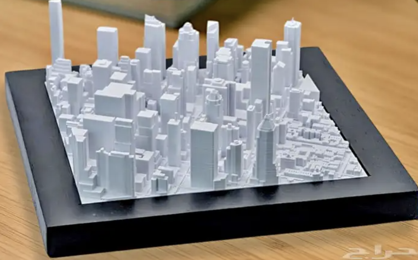 Miniature model of residential neighborhoods and towers (Mini KAFD)