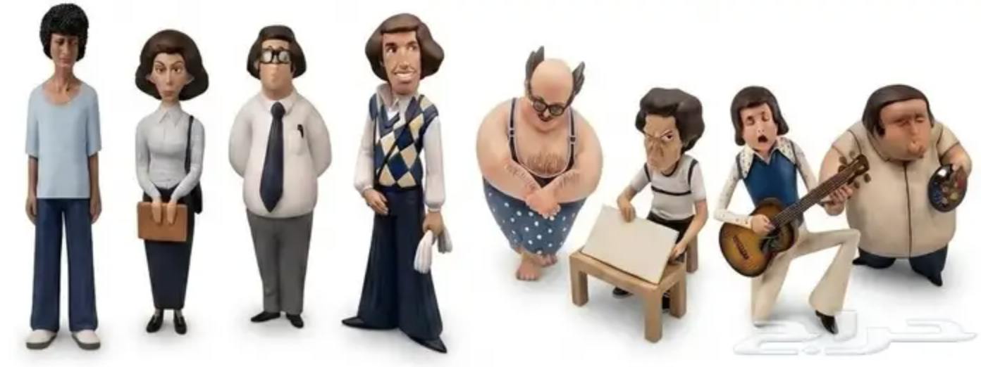 3D figures of the actors from *The School of Mischief* - Image 2