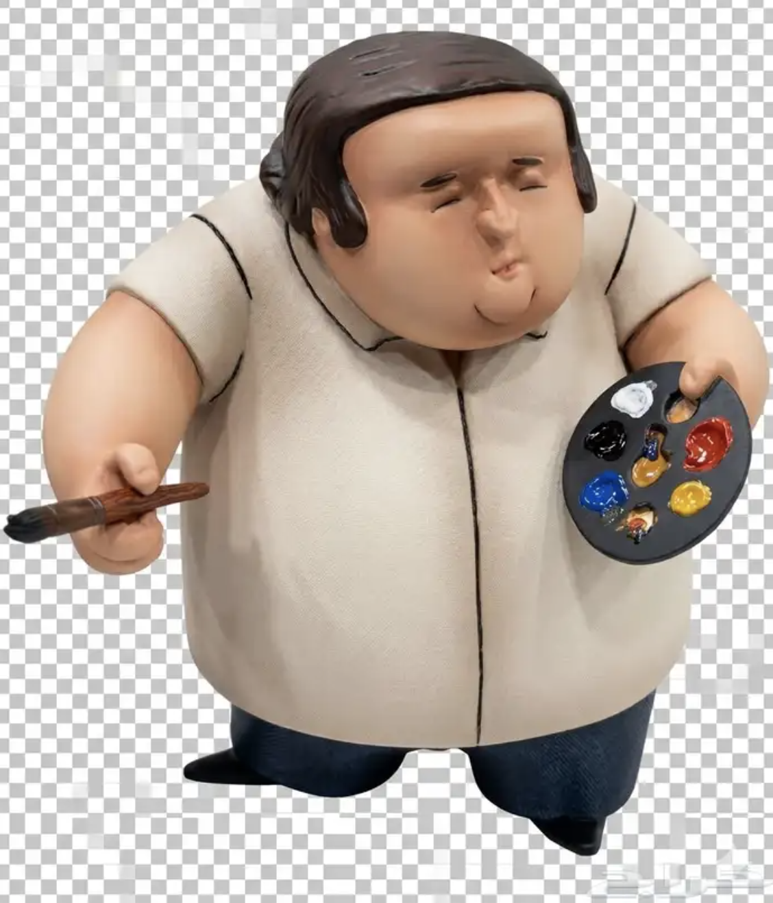 3D figures of the actors from *The School of Mischief* - Image 9