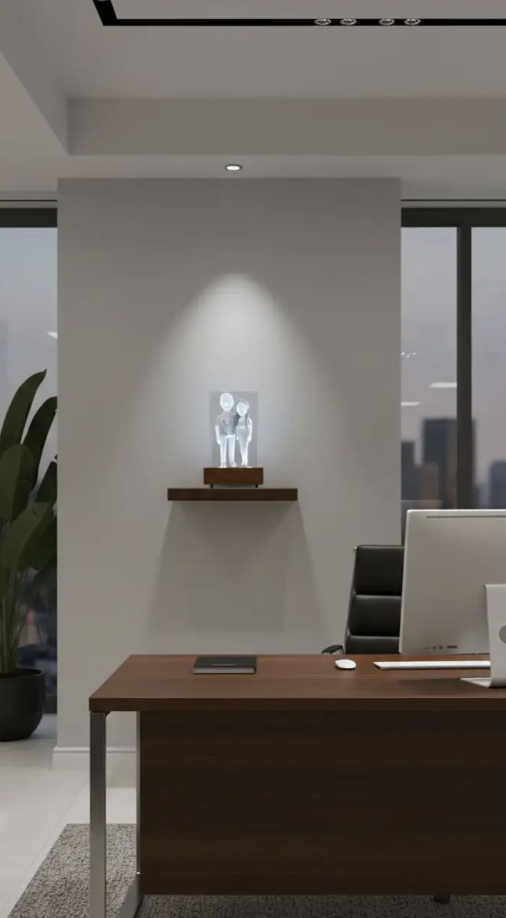A custom-made crystal masterpiece featuring 3D figures. - Image 9