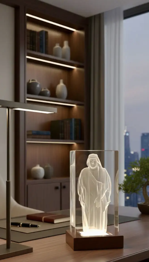 A custom-made crystal masterpiece featuring 3D figures. - Image 10