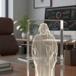 Turn a cherished photo into a crystal sculpture.